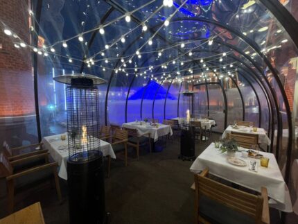 Овальная купольная беседка, 7x6м