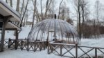 Купольная беседка с дверью 2,25 м, d 10м