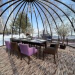 Купольная беседка с половиной открывания, d 7м