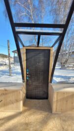 Овальная купольная беседка, 5x4м
