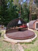 Фундамент для купола без утепления (летний вариант), 5м