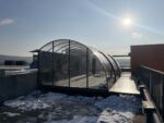 Овальная купольная беседка