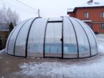 Овальный павильон для бассейна, овал 13x4,5м