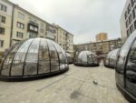 Купольная беседка с половиной открывания, d 6,5м