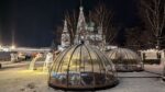 Купольная беседка с половиной открывания, с алюминиевым профилем d 5,5 м