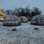 Купольная беседка с половиной открывания, с алюминиевым профилем d 5,5 м