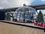 Купольная беседка с половиной открывания, с алюминиевым профилем d 6 м