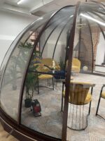 Купольная беседка с дверью 2,25 м, d 7м